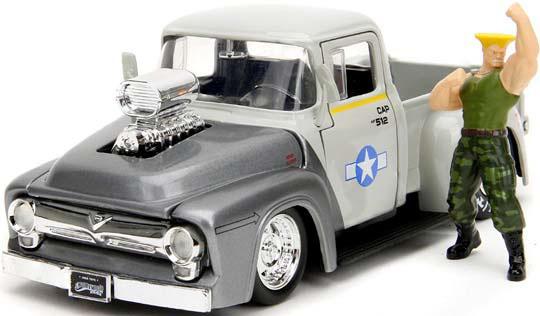 Jada Toys 1/24 1956 フォード F-100 ストリートファイター/ガイル フィギュア付【JADA34373】ミニカー  返品種別Bの通販は 6,030円