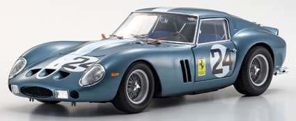 京商 1/18 フェラーリ 250GTO 1962 セブリング #24 (ブルー