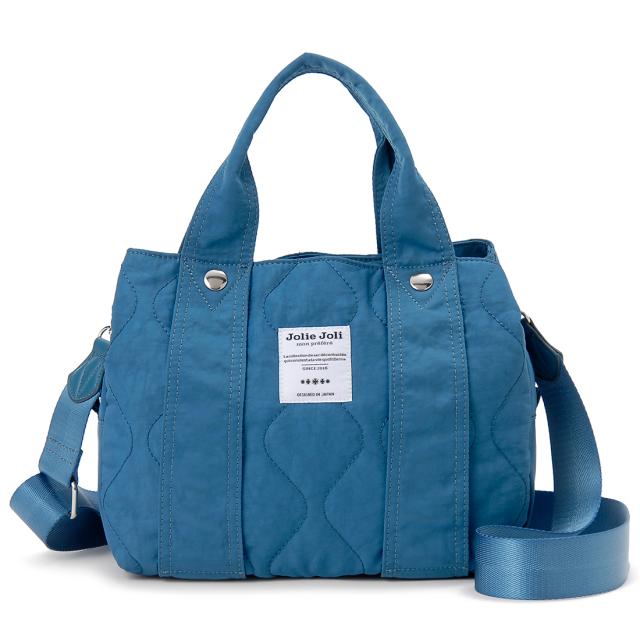 ジョリージョリ JJ-2024135-013 2WAY ハンドバッグ　キルティングナイロン（ブルー）Jolie Joli[JJ2024135013] 返品種別B