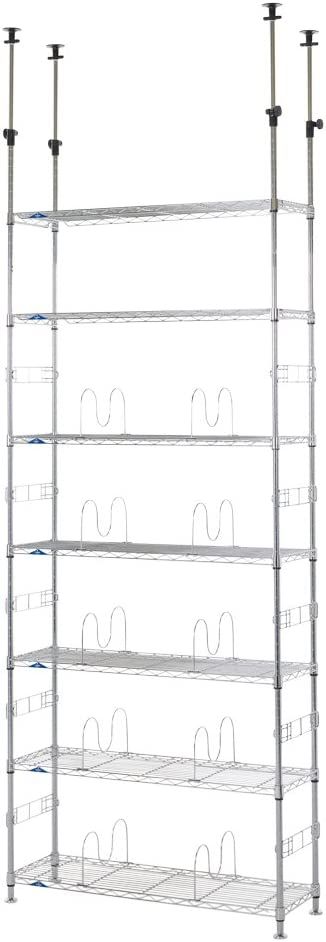 ルミナス 突っ張りラック テンションラック 7段 (幅89.5×奥行29.5×高220〜280cm) MD90-7T返品種別Aの通販は