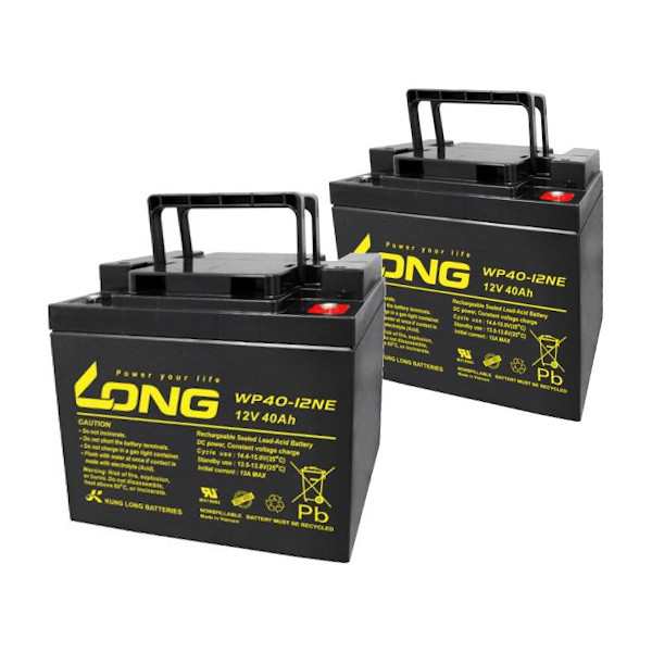 LONG BATTERY WP40-12NE 制御弁式鉛蓄電池 電動車・セニアカー用 /2個セット【他商品との同時購入不可】[WP4012NELONG] 返品種別B