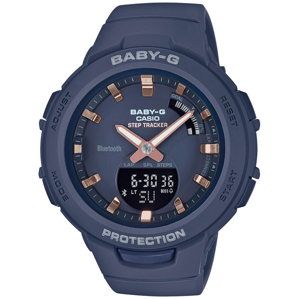 カシオ 【国内正規品】BABY-G　G-SQUADデジアナ時計　レディースタイプ BSA-B100-2AJF[BSAB1002AJF] 返品種別Aの通販は 8,348円