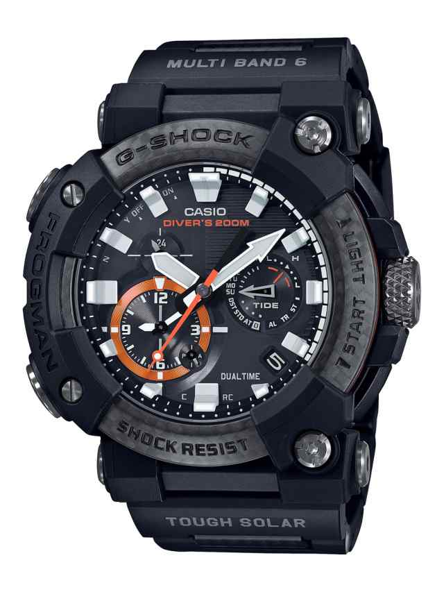 カシオ 【国内正規品】G-SHOCK（ジーショック）　MASTER OF G　FROGMAN ソーラー電波　メンズタイプ GWF-A1000XC-1AJF返品種別A