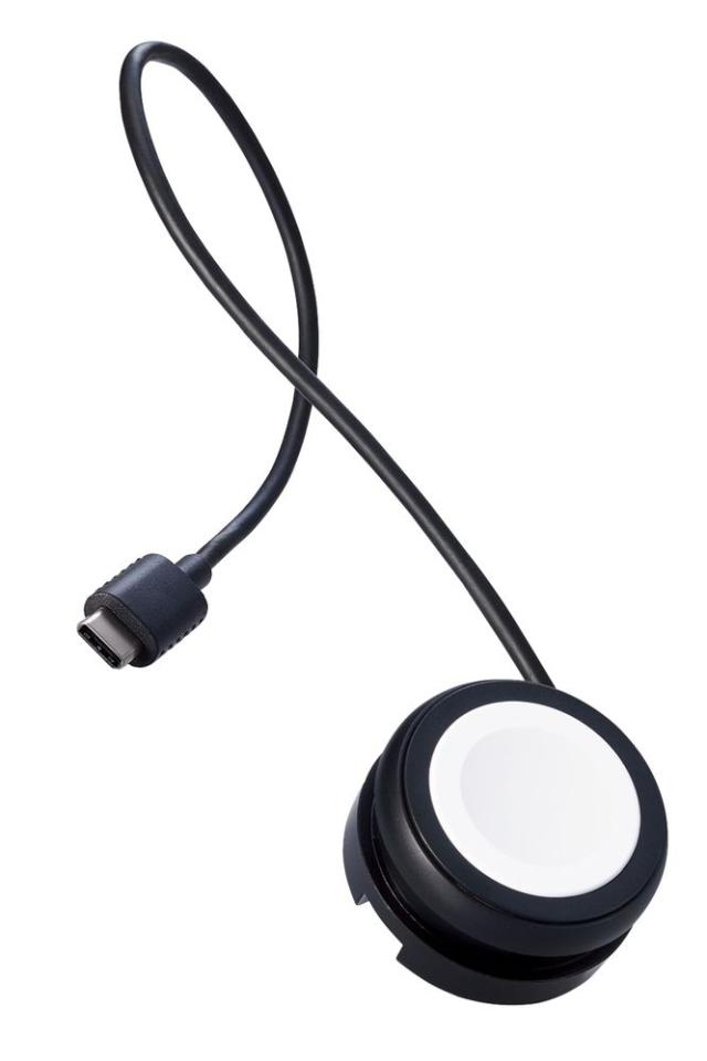 エレコム MPA-AWMCQBK Apple Watch磁気充電ケーブル(高速充電巻き取りタイプ) 約23cm（ブラック）[MPAAWMCQBK] 返品種別Aの通販は