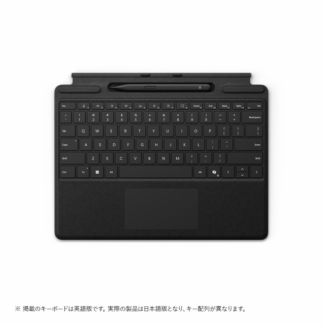 マイクロソフト 8X6-00186(PR-TPCV/BK Surface Pro キーボード（ペン収納付き/スリム ペン付き） ブラック[8X600186PRTPCVBK] 返品種別A