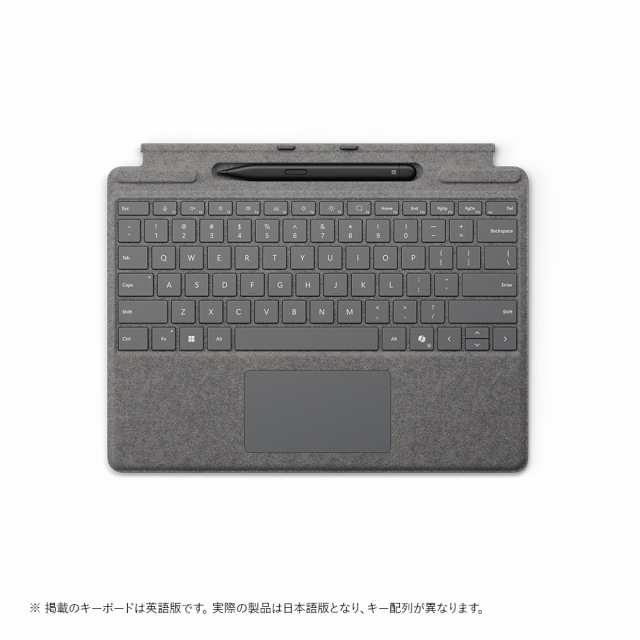 マイクロソフト 8X6-00232(PR-TPCV/P Surface Pro キーボード（ペン収納付き/スリム ペン付き） プラチナ[8X600232PRTPCVP] 返品種別A