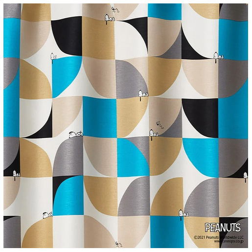スミノエ（SUMINOE） P1035-100-178 Sleepy Snoopy/スリーピースヌーピー 遮光2級カーテン 1枚入り （幅100×高さ178cm・ブルー）PEANUTS ドレープカーテン（323-75484）[P1035100178] 返品種別Aの通販は 6,545円