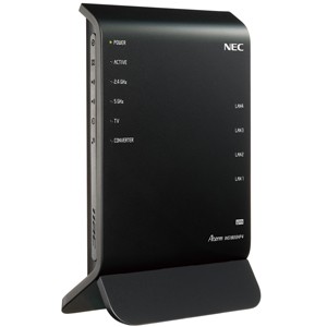 NEC Wi-Fi 5（11ac）対応 1300＋450Mbps 無線LANルータ ハイパワーシステム ビームフォーミング IPv6対応  PA-WG1800HP4返品種別A｜au PAY マーケット