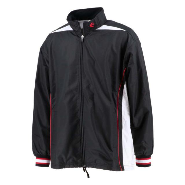 コンバース CON-CB182500S-1911-M 男女兼用 ウォームアップジャケット（裾ボックスタイプ）（ブラック×ホワイト・サイズ：M）CONVERSE[CONCB182500S1911M] 返品種別A 6,003円