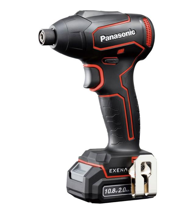 パナソニック EZ1P31F10D-R 充電インパクトドライバー 10.8V 2Ah電池セット (赤)EXENA(エグゼナ)[EZ1P31F10DR] 返品種別Bの通販は