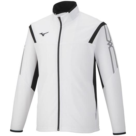 ミズノ 32MC211001M MCライン　ウォームアップジャケット（ホワイト×ブラック・サイズ：M）MIZUNO[32MC211001M] 返品種別Aの通販は