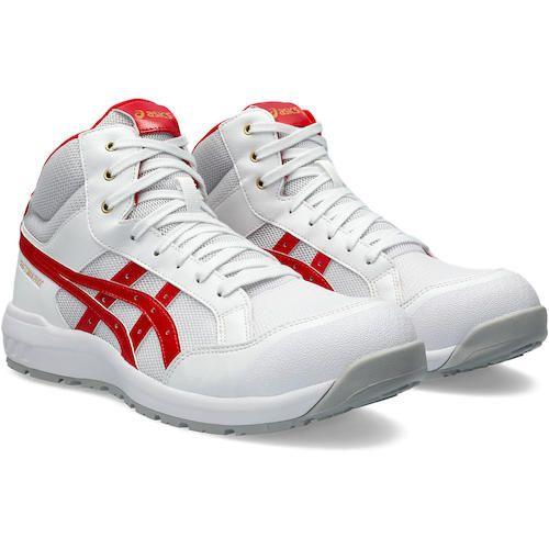アシックス ウィンジョブ CP218 ホワイト×クラシックレッド 23.5cm JSAA規格 A種 ASICS WINJOB 1273A091.100-23.5返品種別Bの通販は 11,484円