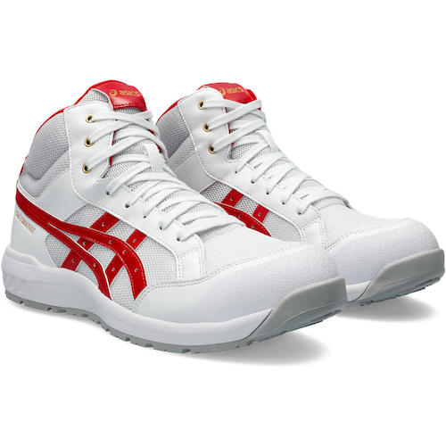 アシックス ウィンジョブ CP218 ホワイト×クラシックレッド 25.0cm JSAA規格 A種 ASICS WINJOB 1273A091.100-25.0返品種別Bの通販は 12,282円