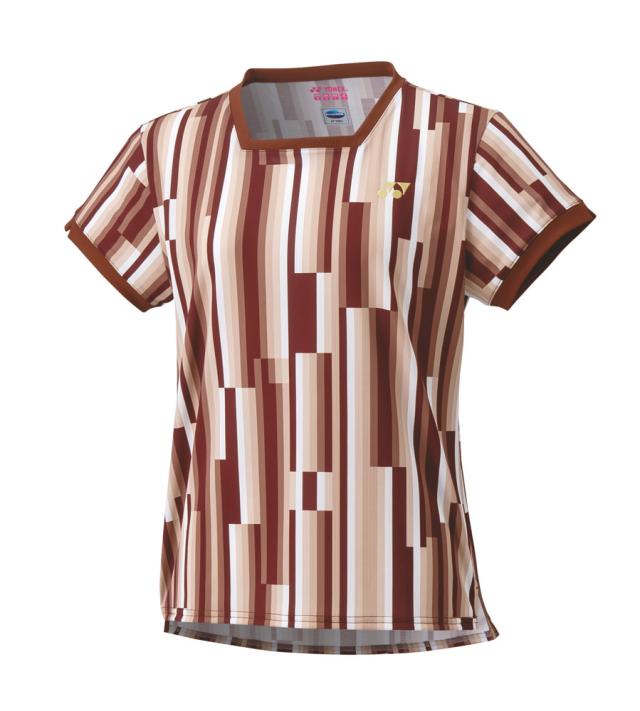 ヨネックス YO-20727-015-O ウィメンズ ゲームシャツ(ブラウン・サイズ：O)YONEX[YO20727015O] 返品種別Aの通販は