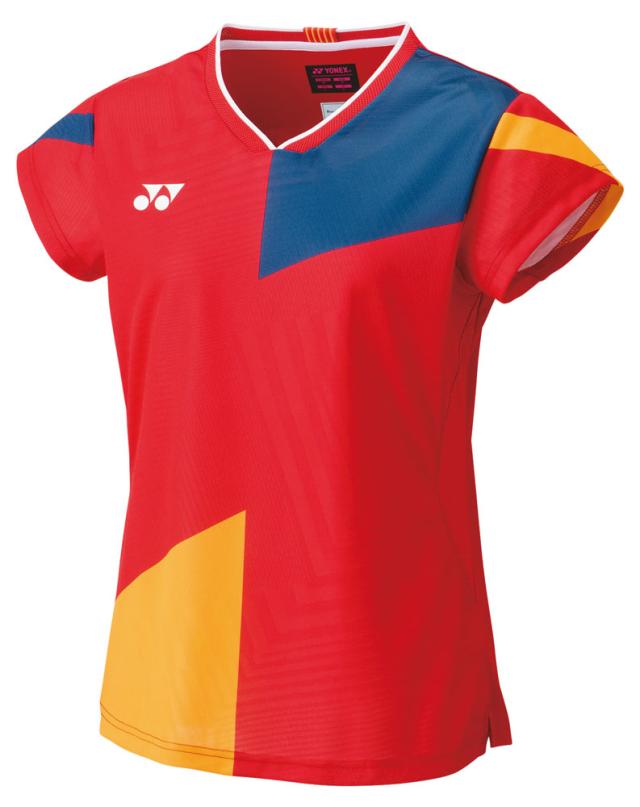 ヨネックス YO-20712-338-M ウィメンズ  ゲームシャツ(ルビーレッド・サイズ：M)YONEX[YO20712338M] 返品種別Aの通販は