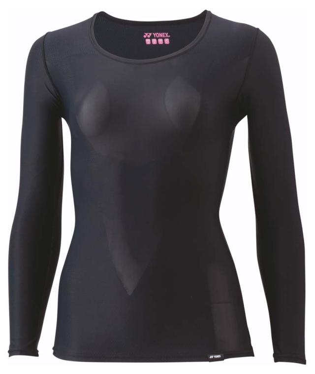 ヨネックス YO-STBA1513-007-O レディース Uネック長袖シャツ（ブラック・サイズ：O）YONEX アンダーウェア[YOSTBA1513007O] 返品種別Aの通販は 10,760円