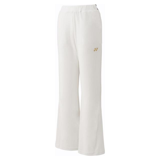 ヨネックス YO-68109-011-L レディース ベロアパンツ（ホワイト・サイズ：L）YONEX[YO68109011L] 返品種別Aの通販は