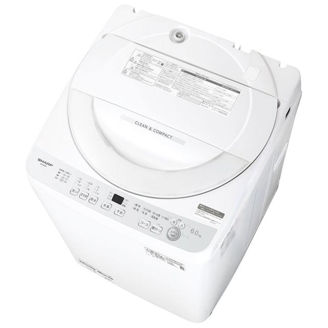 シャープ ES-GE6J-S 6.0kg 全自動洗濯機　シルバー系SHARP[ESGE6JS] 返品種別Aの通販は