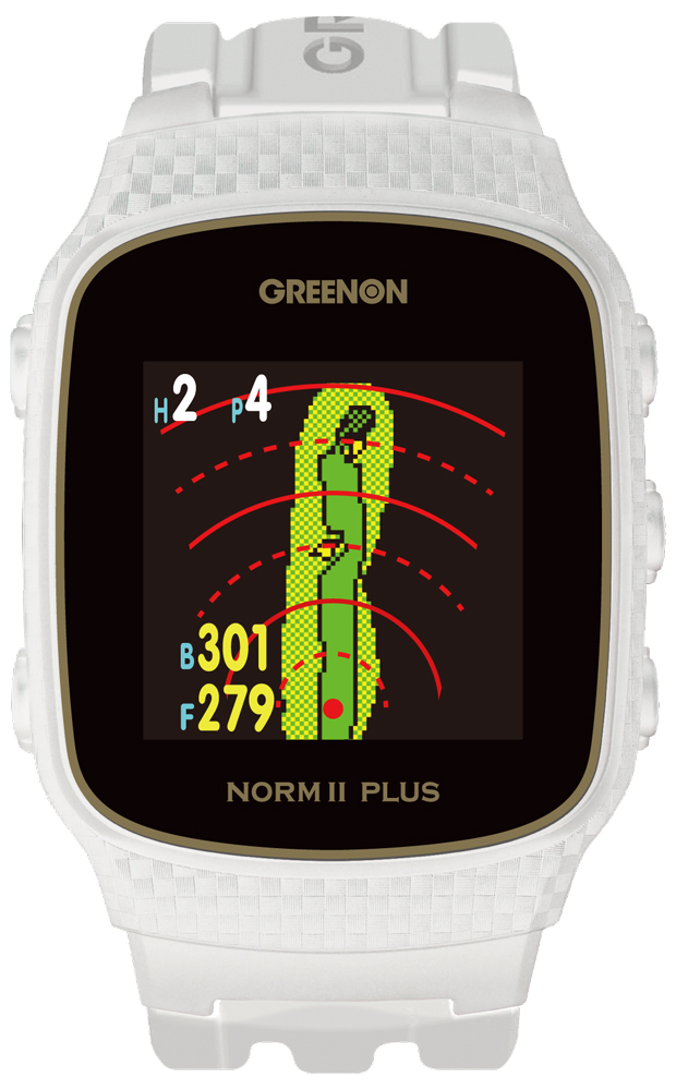 グリーンオン G020W ザ・ゴルフウォッチ ノルム 2 プラス（ホワイト）GREENON THE GOLF WATCH NORM II PLUS[G020Wグリンオン] 返品種別Aの通販は