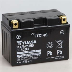 台湾ユアサ TTZ14S バイク用バッテリー 【電解液注入・充電済】【他商品との同時購入不可】YUASA[TTZ14S] 返品種別Bの通販は 10,074円