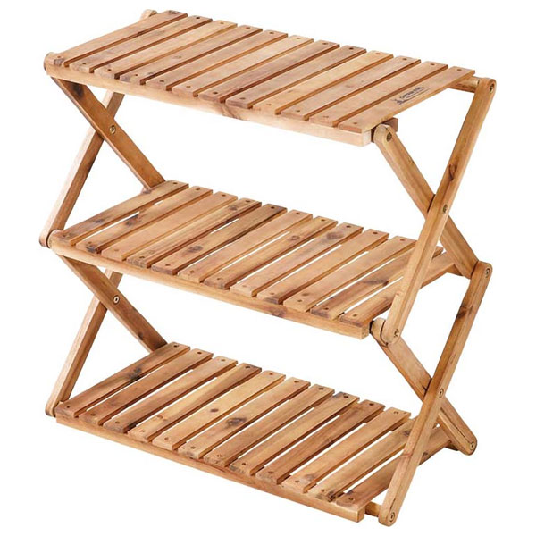 キャプテンスタッグ UP-2581 CSクラシックス 木製3段MOVEラック ＜600＞CAPTAIN STAG[UP2581キヤプテンスタツグ] 返品種別Aの通販は 5,780円