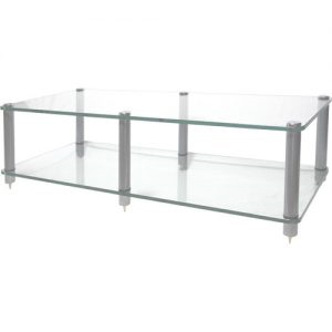 サウンドマジック XW02GS オーディオラック“XWシリーズ”（防弾ガラス、支柱：シルバー）SOUND MAGIC[XW02GS] 返品種別Aの通販は