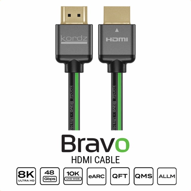 コーズ BRAVO-HD0100 HDMIケーブル(1.0m・1本)Kordz BRAVO-HDシリーズ[BRAVOHD0100] 返品種別A