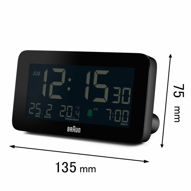 ブラウン 目覚まし時計BRAUN Digital Alarm Clock BC10B[BC10B] 返品種別A