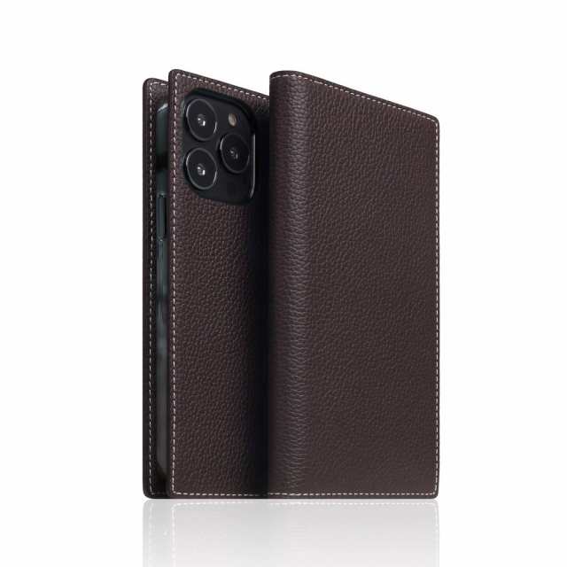 SLG Design SD24328I14PBC iPhone 14 Pro用 手帳型ケース Full Grain Leather Case（ブラウンクリーム）[SD24328I14PBC] 返品種別A