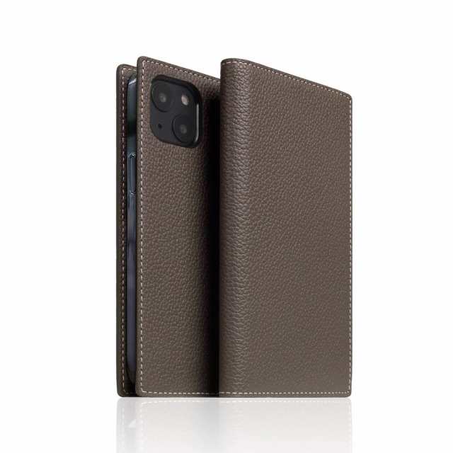 SLG Design SD24341I14MEC iPhone 14 Plus用 手帳型ケース Full Grain Leather Case（エトフクリーム）[SD24341I14MEC] 返品種別A