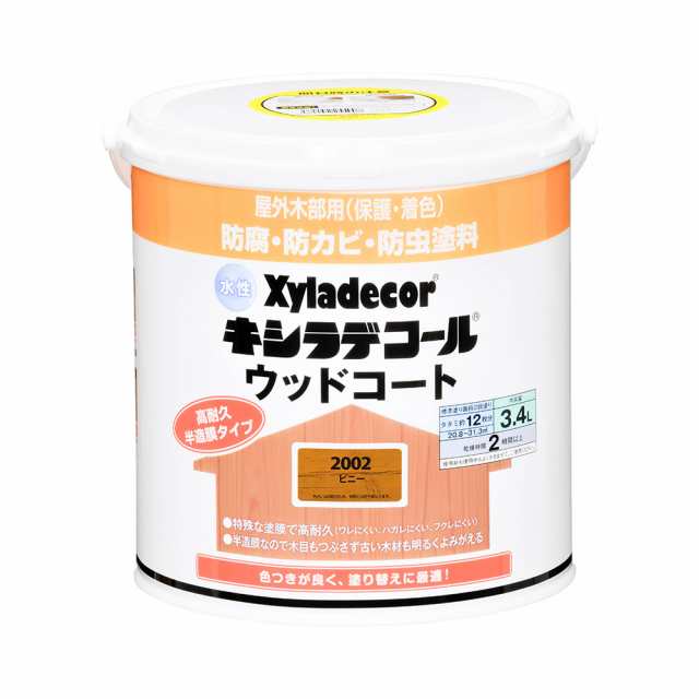 キシラデコール 水性キシラデコール ウッドコート 3.4L(ピニー) Xyladecor屋外木部用 防腐・防カビ・防虫塗料 00097670030000返品種別Bの通販は 14,484円