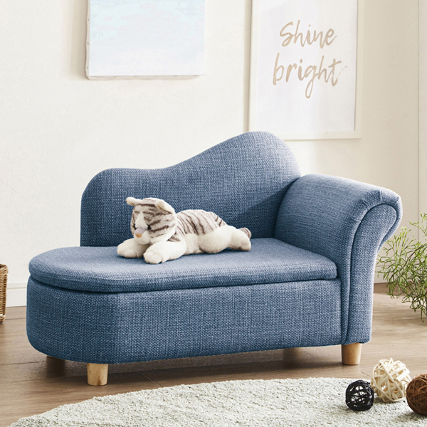 後藤家具物産・大川リビング木工社 ペットソファー(ネイビー・サイズ(約)：幅800×奥行400×高さ470mm) PSO-KRS-BL返品種別Aの通販は