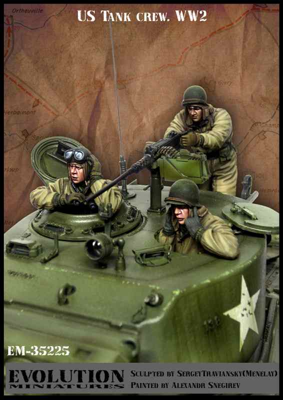 エボリューション 1/35 WWII アメリカ陸軍戦車兵セット 厳冬の最前線 