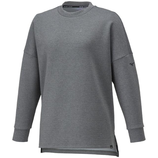 ミズノ 32MCA33206L ストレッチスウェットクルー（グレー杢・サイズ：L）MIZUNO ウィメンズ[32MCA33206L] 返品種別Aの通販は