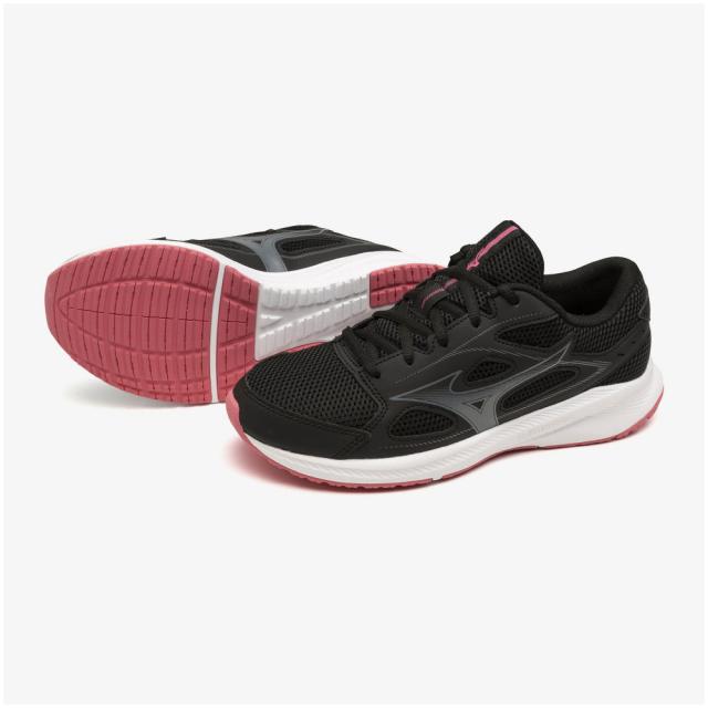 ミズノ K1GA240121245 レディース　ランニングシューズ　マキシマイザー 26（ブラック×チャコールグレー×ピンク・サイズ：24.5cm）MIZUNO　maximizer 26[K1GA240121245] 返品種別Aの通販は