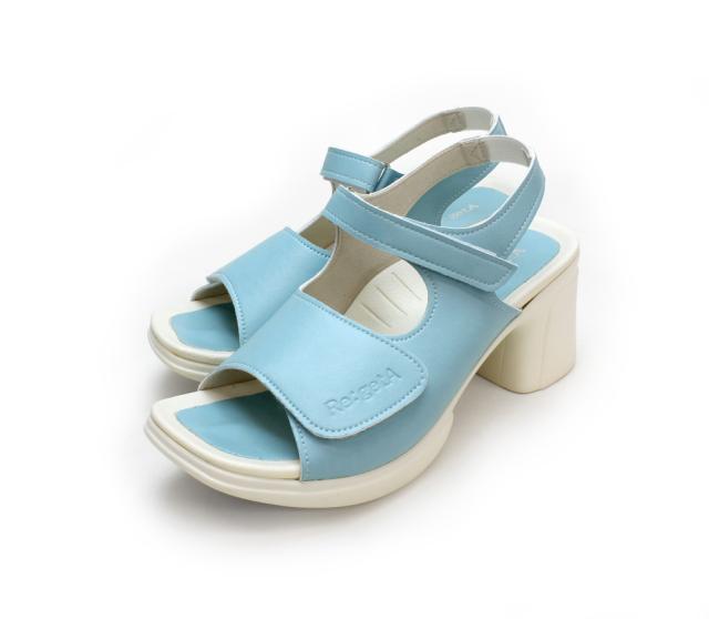 Re:getA RW1002-BLU-L レディース バックベルト付き ヒールサンダル（ブルー・サイズ：L）リゲッタ[RW1002BLUL] 返品種別Aの通販は 5,724円
