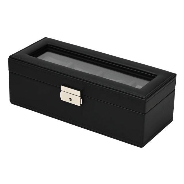 エスプリマ 【国内正規品】合皮4本時計収納ケース（ブラック）ESPRIMA SE83520BK[SE83520BK] 返品種別Bの通販は 7,216円