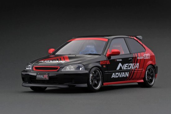 ignitionモデル 1/18 Honda CIVIC (EK9) Type R Black/Red【IG2679】ミニカー 返品種別B