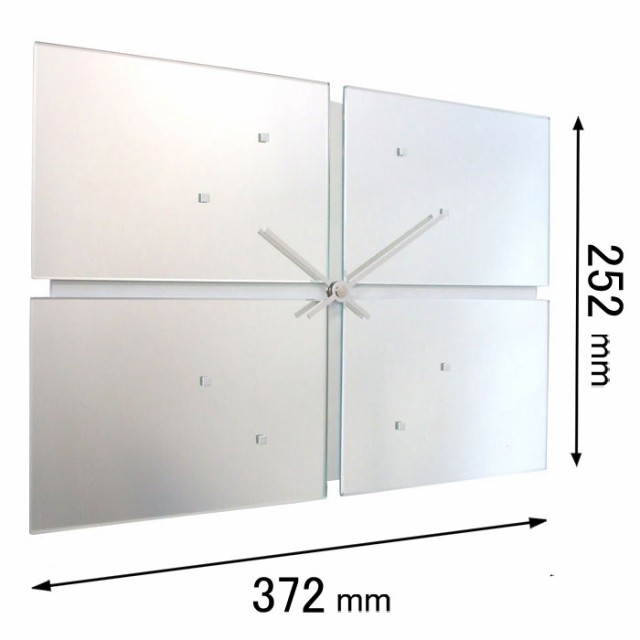 フォーカス・スリー 掛け時計Focus Three　ミラークロック（ホワイト） V-070(W)[V070W] 返品種別A