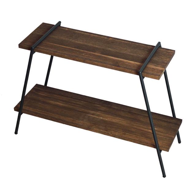 コレンド ILR2-DB COLLEND アイアンレッグラック 2段（ダークブラウン）[ILR2DBCOLLEND] 返品種別Aの通販は