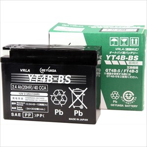 GSユアサ YT4B-BS-GY2 バイク用バッテリー【電解液注入・充電済】【他商品との同時購入不可】[YT4BBSGY2] 返品種別Bの通販は