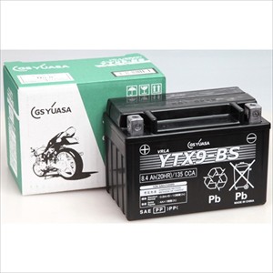 GSユアサ YTX9-BS バイク用バッテリー【電解液注入・充電済】【他商品との同時購入不可】[YTX9BS] 返品種別B