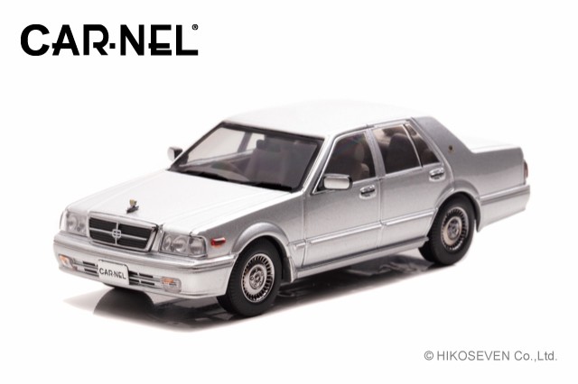 CAR-NEL 1/43 日産 グロリア Brougham VIP (PAY31) 1998 Platinum Silver Metallic【CN439808】ミニカー  返品種別Bの通販は