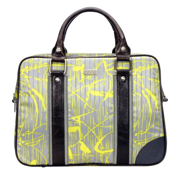 abbi B3501Y 15.4インチ対応 Carrie（キャリー）プリントトート（イエロー/グレー）[B3501Y] 返品種別Aの通販は 18,700円