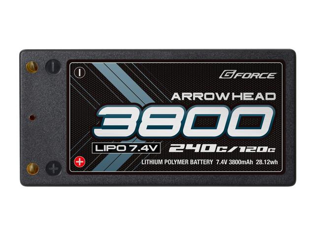 G-FORCE Arrow Head LiPo 7.4V 3800mAh 120C/240C【GFG016】  返品種別Bの通販は
