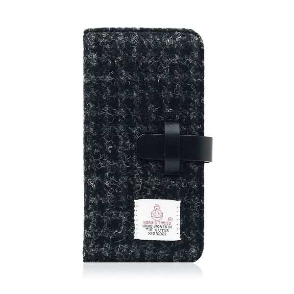 SLG Design SD8117I7 iPhone SE3/SE2/8/7用 手帳型ケース Harris Tweed Diary（ブラック）[SD8117I7] 返品種別A