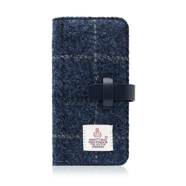 SLG Design SD8123I7 iPhone SE3/SE2/8/7用 手帳型ケース Harris Tweed Diary（ネイビー）[SD8123I7] 返品種別A