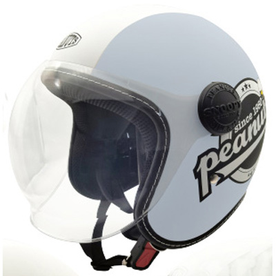 アークス SNJ-106 SNOOPYジェットシールドヘルメット　ハイウェイライダー（マットブルー）AXS[SNJ106] 返品種別Bの通販は