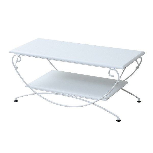 JK-PLAN(ジェイケイ・プラン) IRI-0050-WH ロートアイアンテレビ台(ホワイト)ロートアイアン[IRI0050WH] 返品種別Aの通販は