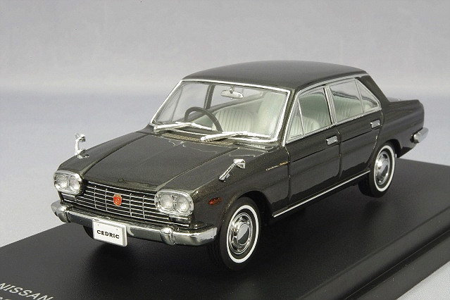 CAM＠ 1/43 1965 日産 セドリック カスタム6（130型）ブラックパールグレイ【C43007GY】ミニカー  返品種別Bの通販は